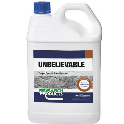 Research Products: Unbelievable Carpet Stain Cleaner 5L