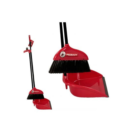 Redback Dust Pan Set Long Handle