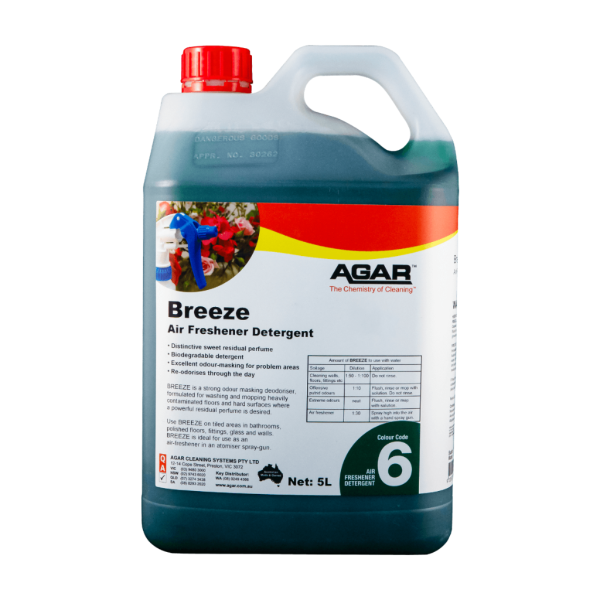 Agar Breeze Detergent & Air Freshener 5Lt