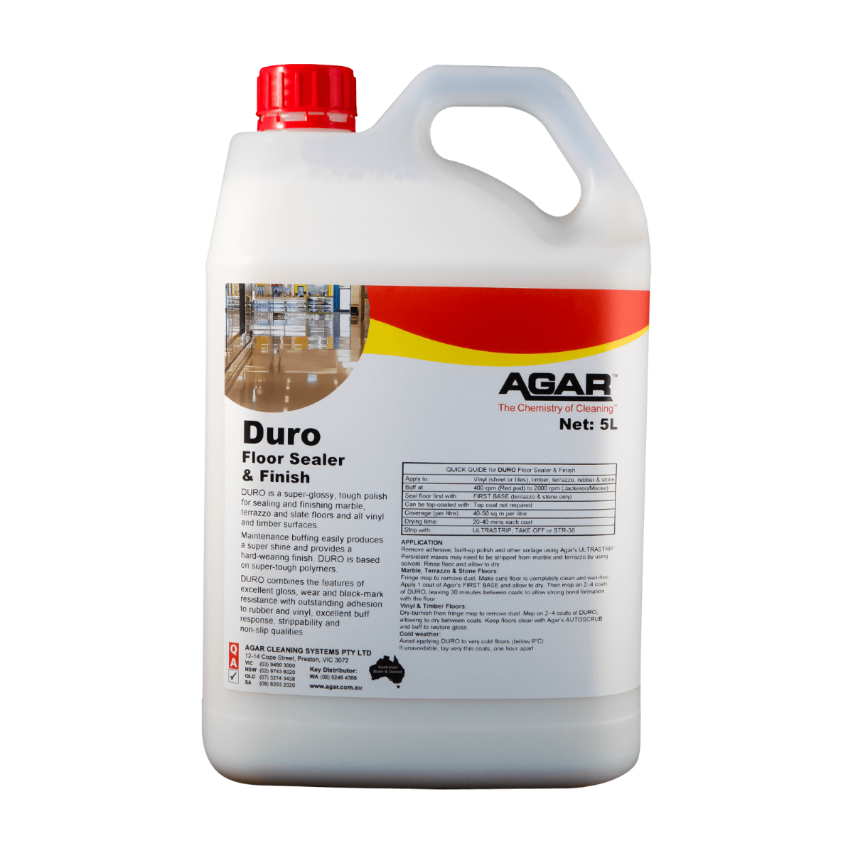 Agar Duro Floor Sealer & Finish 5L