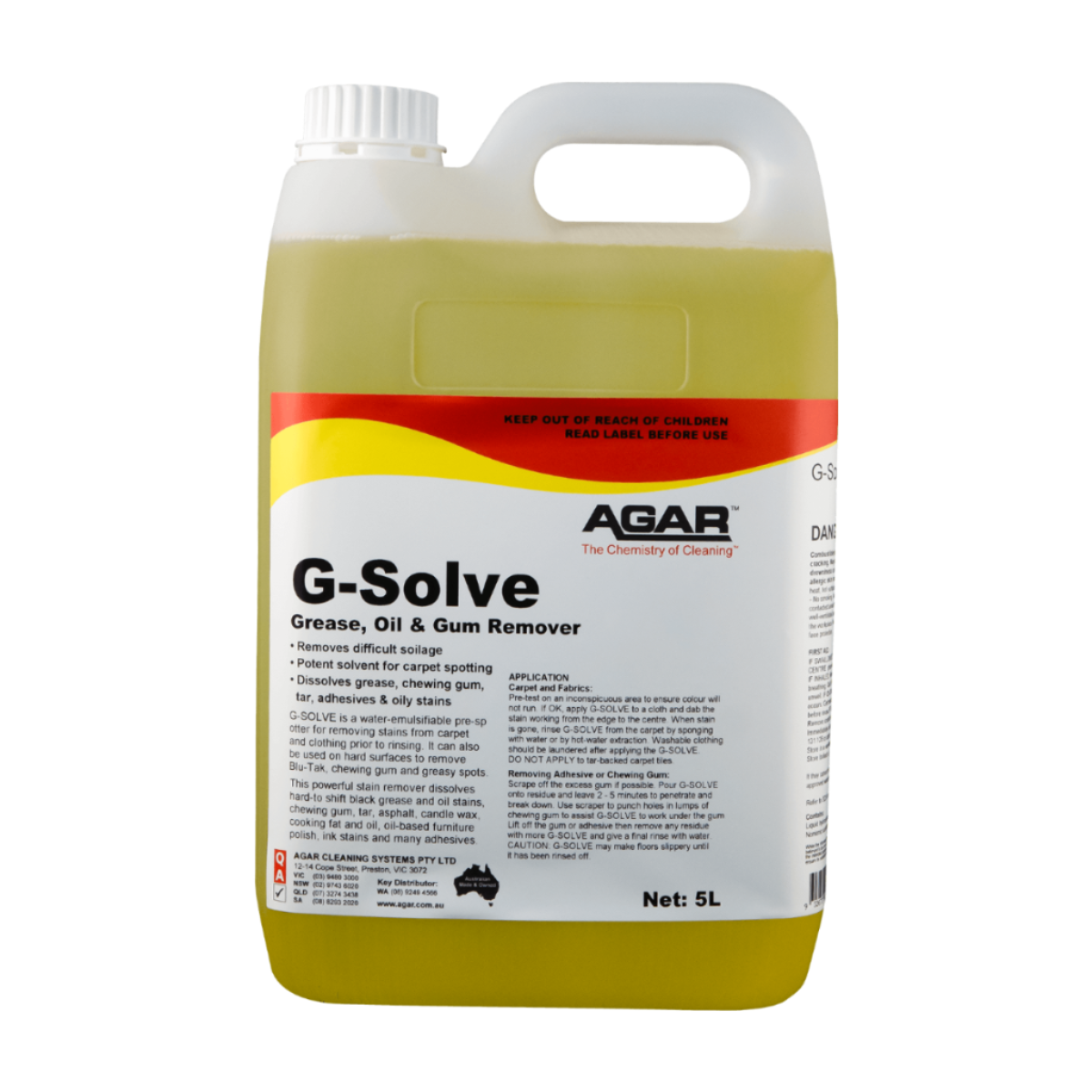 Agar G-Solve Oil & Gum Remover