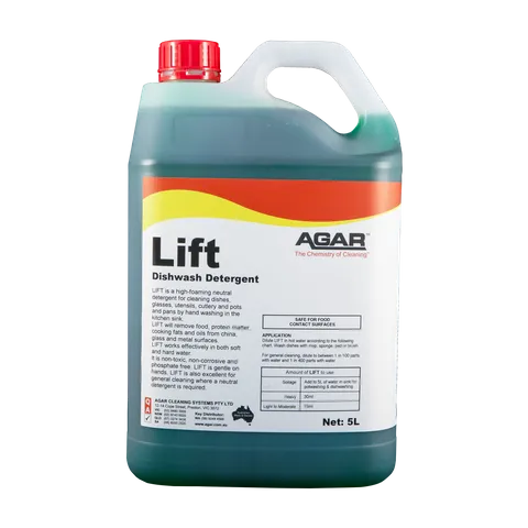 Agar Lift Hand Dishwashing Detergent 5Lt