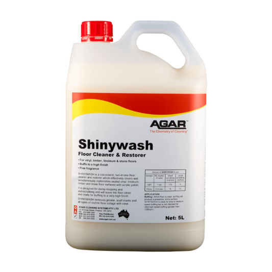 Agar Shinywash is a versatile pine-scented floor cleaner and restorer