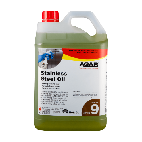 Agar Stainless Steel Oil is a premium, high-quality maintenance solution designed to enhance and protect stainless steel surfaces