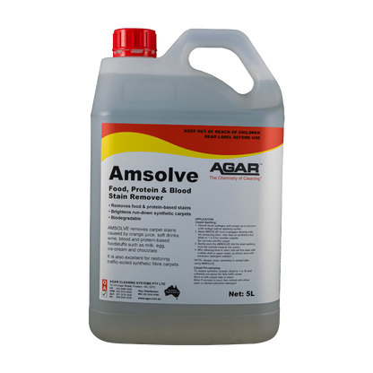 Agar Amsolve Food Protein & Blood Stain Remover 5L