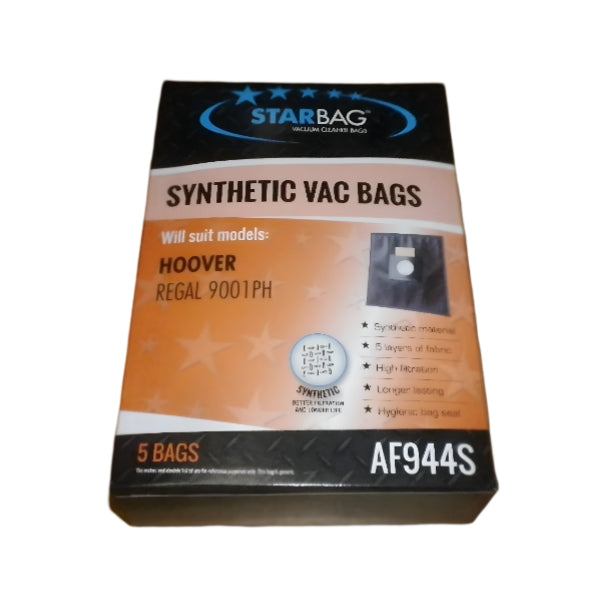 Synthetic Dust Bags for Hoover Regal 9001PH Vacuum Cleaner (5 Pack)