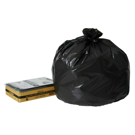 120L Heavy Duty Bin Liners (100 pack) made from durable LDPE. Perfect for heavy-duty waste in schools, restaurants, and more.