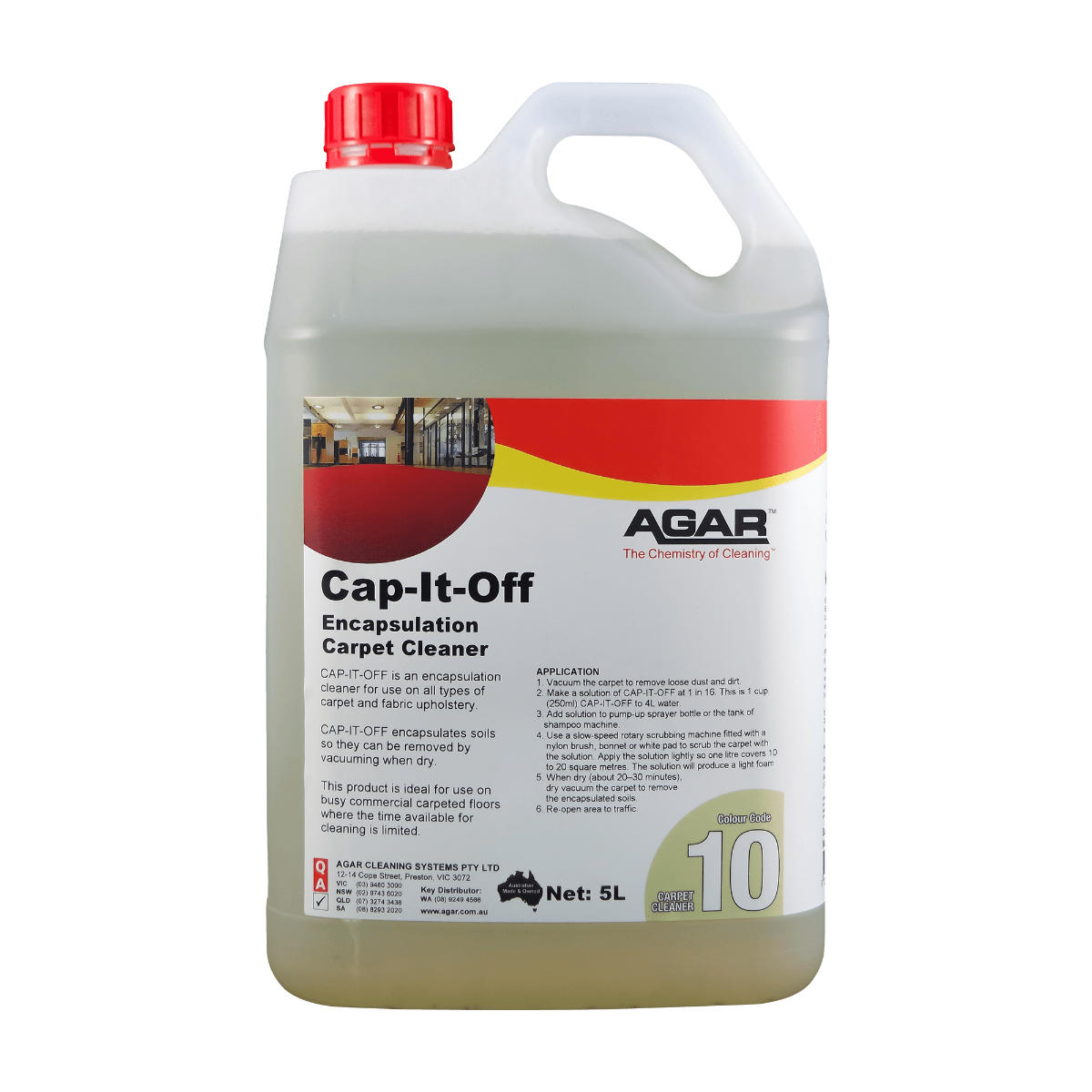 Agar Cap it Off Encapsulation Carpet Cleaner 5L