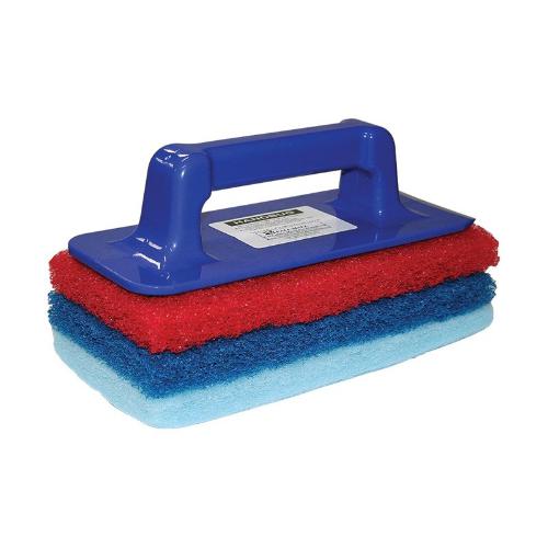 Edco Glitterbug hand scrubber with 3 pads