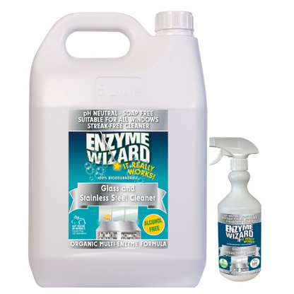 Glass and Stainless Steel Cleaner Enzyme Wizard