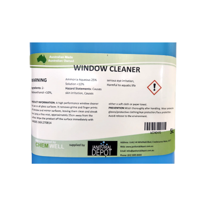 Glass & Window Cleaner 5L