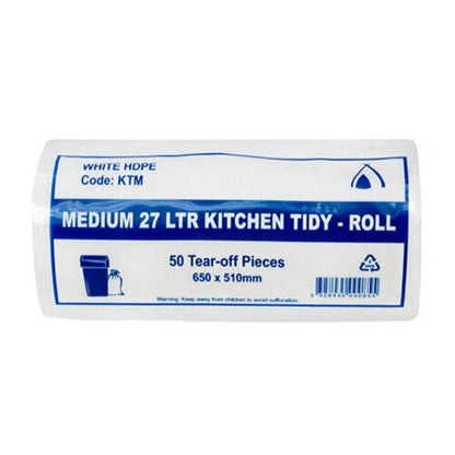 Garbage Tidy Bin Liners Medium 27 Ltr 1000 box