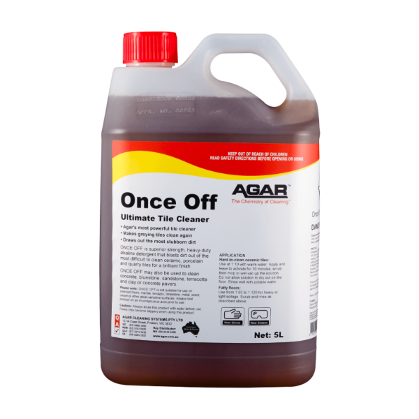 Agar Once Off-Concentrated Tile Cleaner 5L