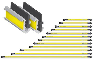 Eureka Quad Pro Squeegee Channel & Rubber Blade