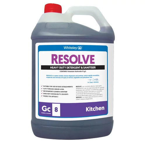 Whiteley Resolve: All Purpose Alkaline Detergent  5L