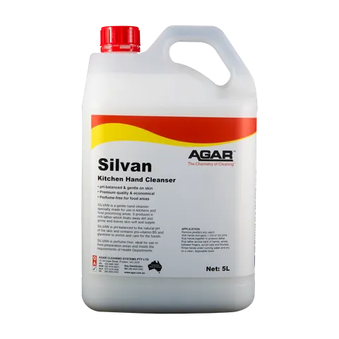 Silvan is a mild, premium-quality hand soap designed for use in various settings including kitchens, restaurants, washrooms, and food factories