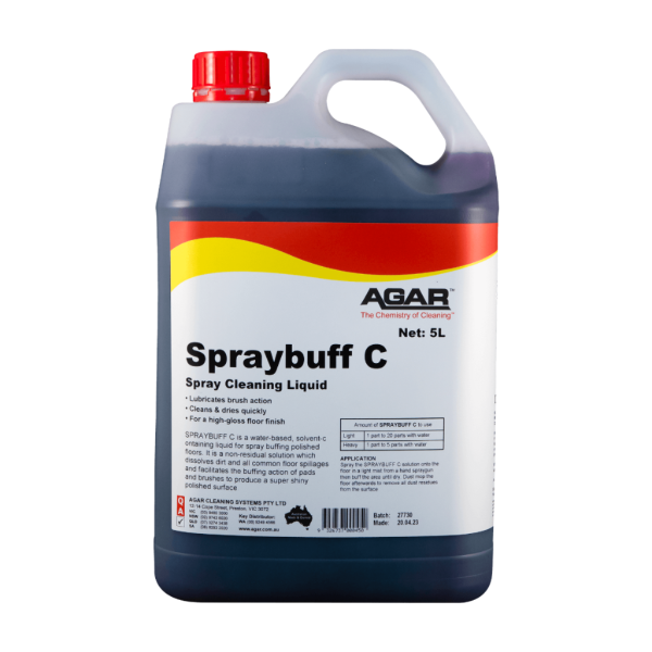 Agar Spray Buff C Cleaning Spray Buffing Liquid 5L