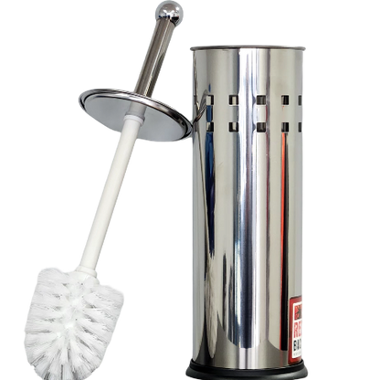 Red Back Toilet Brush Set Stainless Steel