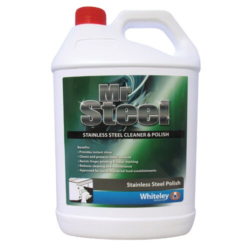 Whiteley MR STEEL: Stainless Steel Cleaner and Polish 5L