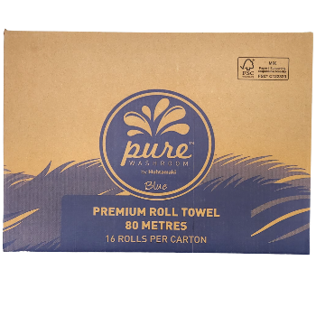 Pure Washroom Hand Roll Towel 80 metres x 16 rolls